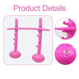 Maxbell Inflatable High Jump Bar Fitness Game Prop for Family Gatherings Adults Kids Pink