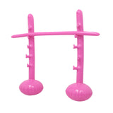 Maxbell Inflatable High Jump Bar Fitness Game Prop for Family Gatherings Adults Kids Pink