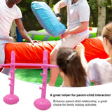 Maxbell Inflatable High Jump Bar Fitness Game Prop for Family Gatherings Adults Kids Pink