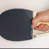 Maxbell Table Tennis Blade Accessory for Outdoor Casual Playing Competition Training Both Hands Brown