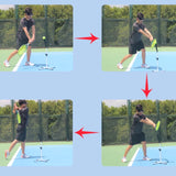 Tennis Swing Trainer Device Portable Solo Training Aid for Beach Yard Indoor