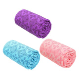Maxbell Yoga Towel Soft Practice Comfortable Yoga Towel Mat for Sports Travel Indoor violet
