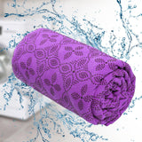 Maxbell Yoga Towel Soft Practice Comfortable Yoga Towel Mat for Sports Travel Indoor violet