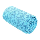 Maxbell Yoga Towel Soft Practice Comfortable Yoga Towel Mat for Sports Travel Indoor blue