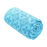 Maxbell Yoga Towel Soft Practice Comfortable Yoga Towel Mat for Sports Travel Indoor blue