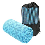 Maxbell Yoga Towel Soft Practice Comfortable Yoga Towel Mat for Sports Travel Indoor blue