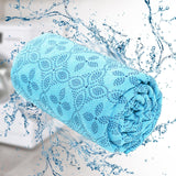 Maxbell Yoga Towel Soft Practice Comfortable Yoga Towel Mat for Sports Travel Indoor blue