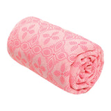 Maxbell Yoga Towel Soft Practice Comfortable Yoga Towel Mat for Sports Travel Indoor pink