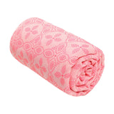Maxbell Yoga Towel Soft Practice Comfortable Yoga Towel Mat for Sports Travel Indoor pink