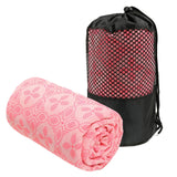 Maxbell Yoga Towel Soft Practice Comfortable Yoga Towel Mat for Sports Travel Indoor pink