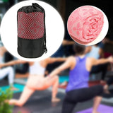 Maxbell Yoga Towel Soft Practice Comfortable Yoga Towel Mat for Sports Travel Indoor pink