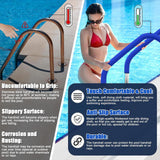 Maxbell Pool Handrail Cover Washable for Inground Pool Waterproof Hand Railing Cover 120cmx15cm