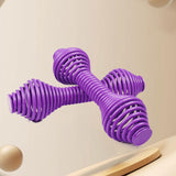 Maxbell 2Pcs Spring Steel Fitness Dumbbells Lady Curl Sports Equipment Hand Weights Violet