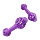 Maxbell 2Pcs Spring Steel Fitness Dumbbells Lady Curl Sports Equipment Hand Weights Violet