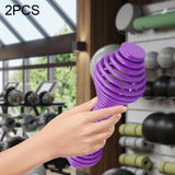 Maxbell 2Pcs Spring Steel Fitness Dumbbells Lady Curl Sports Equipment Hand Weights Violet