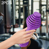Maxbell 2Pcs Spring Steel Fitness Dumbbells Lady Curl Sports Equipment Hand Weights Violet