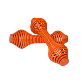 Maxbell 2Pcs Spring Steel Fitness Dumbbells Lady Curl Sports Equipment Hand Weights Orange Red