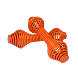 Maxbell 2Pcs Spring Steel Fitness Dumbbells Lady Curl Sports Equipment Hand Weights Orange Red