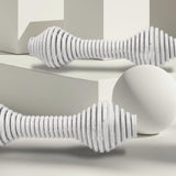 Maxbell 2Pcs Spring Steel Fitness Dumbbells Lady Curl Sports Equipment Hand Weights White