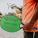 Maxbell Beach Tennis Racket Portable Outdoor Competition Premium Beach Tennis Paddle Green Single Racket