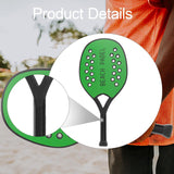 Maxbell Beach Tennis Racket Portable Outdoor Competition Premium Beach Tennis Paddle Green Single Racket