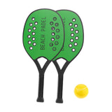 Maxbell Beach Tennis Racket Portable Outdoor Competition Premium Beach Tennis Paddle Green Set