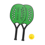 Maxbell Beach Tennis Racket Portable Outdoor Competition Premium Beach Tennis Paddle Green Set