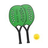Maxbell Beach Tennis Racket Portable Outdoor Competition Premium Beach Tennis Paddle Green Set