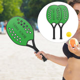 Maxbell Beach Tennis Racket Portable Outdoor Competition Premium Beach Tennis Paddle Green Set