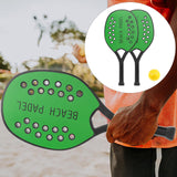 Maxbell Beach Tennis Racket Portable Outdoor Competition Premium Beach Tennis Paddle Green Set