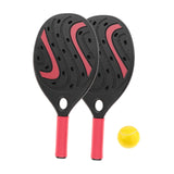 Maxbell Beach Tennis Racket Portable Outdoor Competition Premium Beach Tennis Paddle Black Set