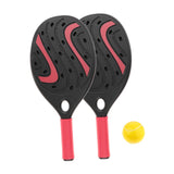 Maxbell Beach Tennis Racket Portable Outdoor Competition Premium Beach Tennis Paddle Black Set