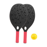 Maxbell Beach Tennis Racket Portable Outdoor Competition Premium Beach Tennis Paddle Black Set