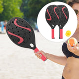 Maxbell Beach Tennis Racket Portable Outdoor Competition Premium Beach Tennis Paddle Black Set