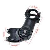 Maxbell 1.25inch Adjustable Mountain Bike Stem Riser Sturdy Handlebar Riser Extender 90x31.8x28.6mm