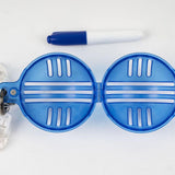 Maxbell Golf Ball Liner Gift Golf Ball Alignment Marker for Outdoor Sports Beginners blue