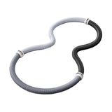 Maxbell Weighted Fitness Hoop Waist Training Tool for Men Women Portable Spring Hoop