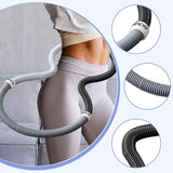 Maxbell Weighted Fitness Hoop Waist Training Tool for Men Women Portable Spring Hoop