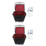 Maxbell Bicycle Storage Basket Metal Wire with Liner Bag for Riding Outdoor Shopping front