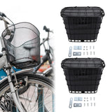 Maxbell Bicycle Storage Basket Metal Wire with Liner Bag for Riding Outdoor Shopping front