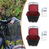 Maxbell Bicycle Storage Basket Metal Wire with Liner Bag for Riding Outdoor Shopping front