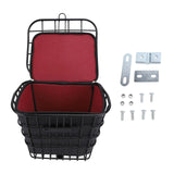 Maxbell Bicycle Storage Basket Metal Wire with Liner Bag for Riding Outdoor Shopping front