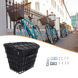 Maxbell Bicycle Storage Basket Metal Wire with Liner Bag for Riding Outdoor Shopping front
