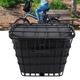 Maxbell Bicycle Storage Basket Metal Wire with Liner Bag for Riding Outdoor Shopping front