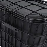 Maxbell Bicycle Storage Basket Metal Wire with Liner Bag for Riding Outdoor Shopping rear