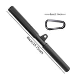 Maxbell LAT Pull Down Bar Sturdy Tricep Straight Bar for Rowing Training Back Muscle with Carabiner