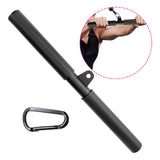 Maxbell LAT Pull Down Bar Sturdy Tricep Straight Bar for Rowing Training Back Muscle with Carabiner