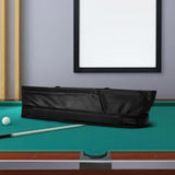 Maxbell Pool Cue Cases 1/2 Jointed Cue Cases PU Leather 3x4 Soft Pool Cue Cases 85cm Black