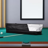 Maxbell Pool Cue Cases 1/2 Jointed Cue Cases PU Leather 3x4 Soft Pool Cue Cases 85cm Black Gray
