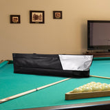 Maxbell Pool Cue Cases 1/2 Jointed Cue Cases PU Leather 3x4 Soft Pool Cue Cases 85cm Black Gray